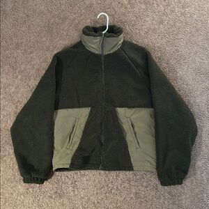 Zara Dark Green Fleece Jacket